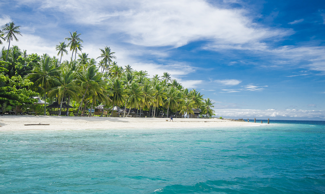 Tropical Talicud island in davao