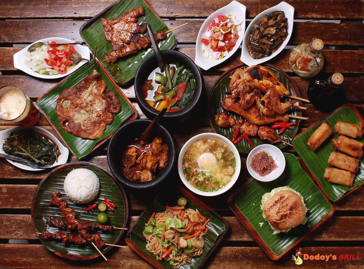 Assorted dishes at Dodoy grill house in Makati