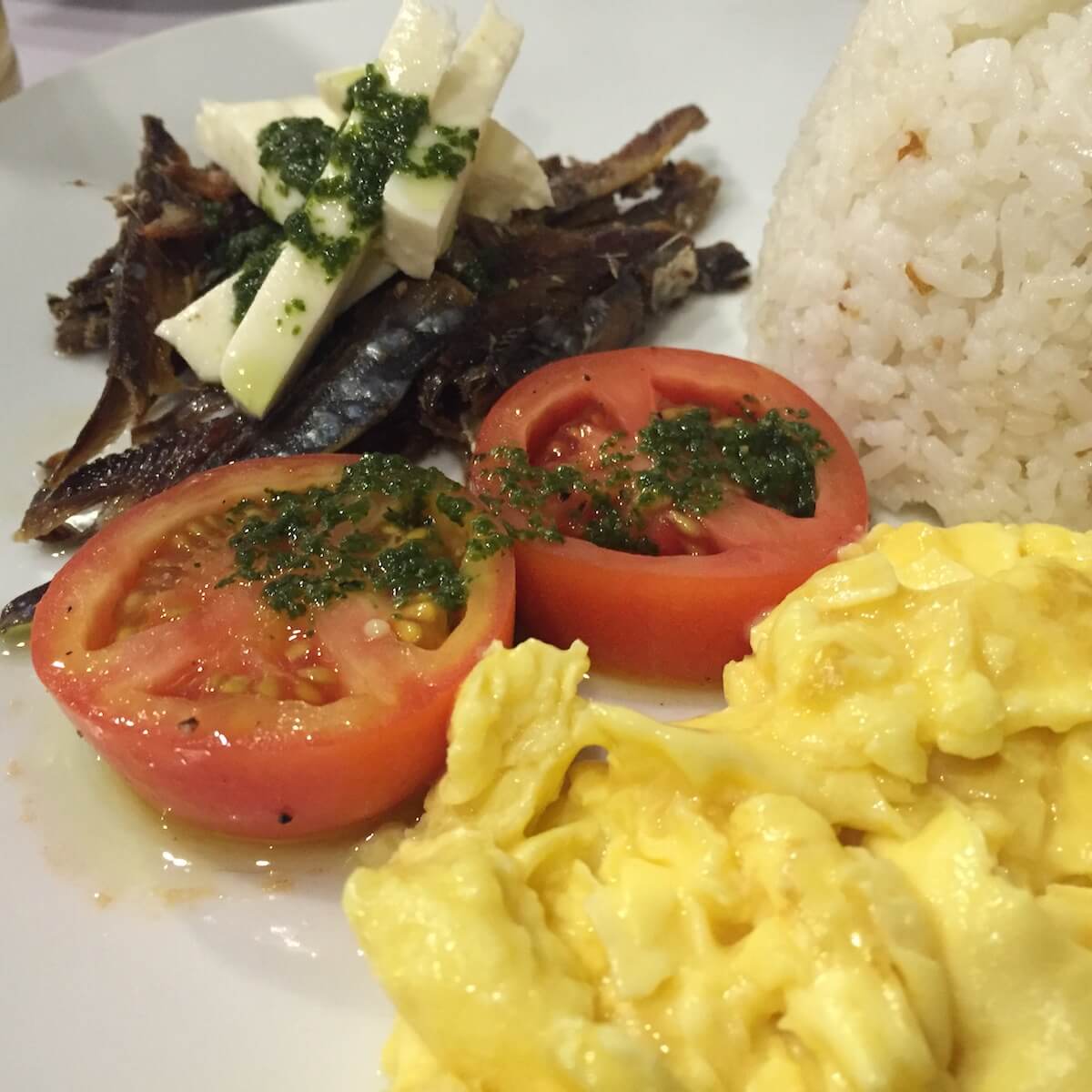 Kanto Freestyle breakfast with scrambled eggs