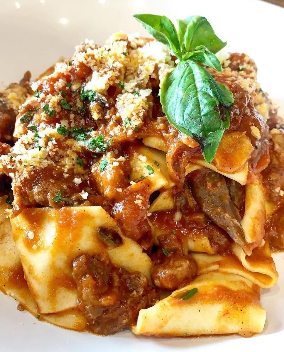 Ragu pasta at Va Bene Pasta Deli