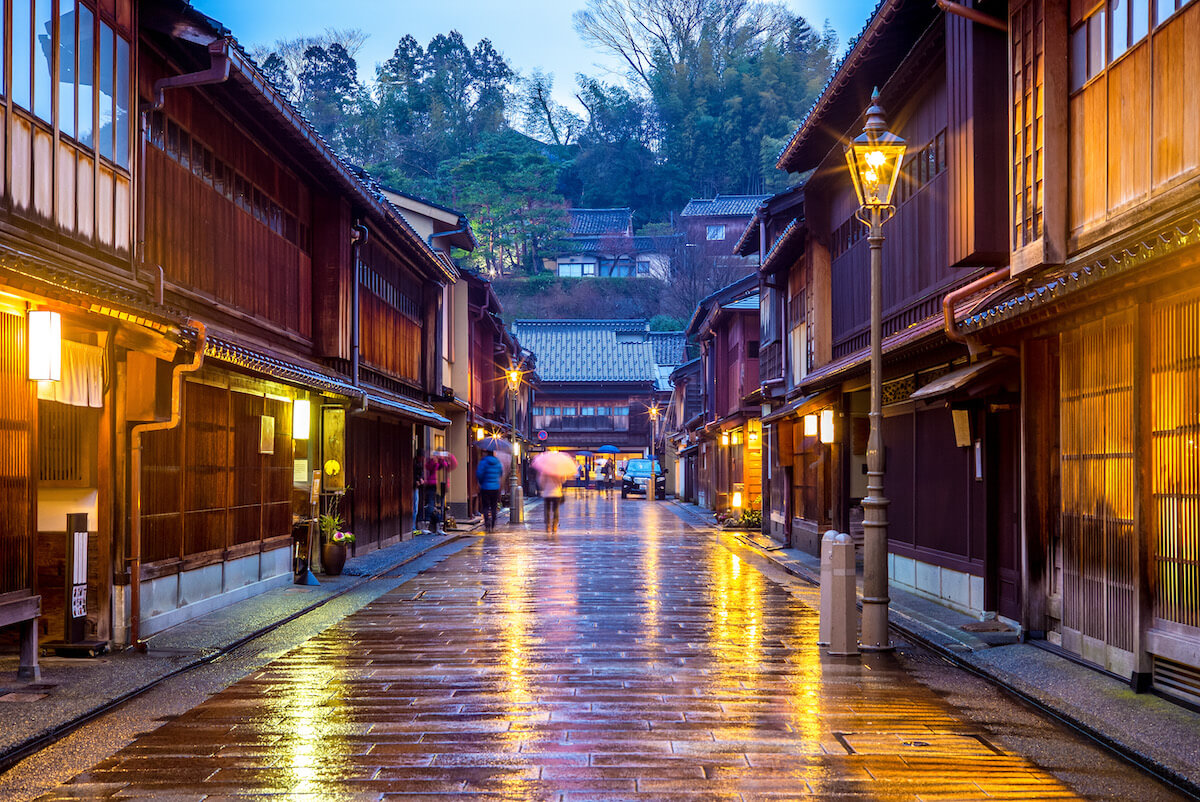 Osu shopping street at night