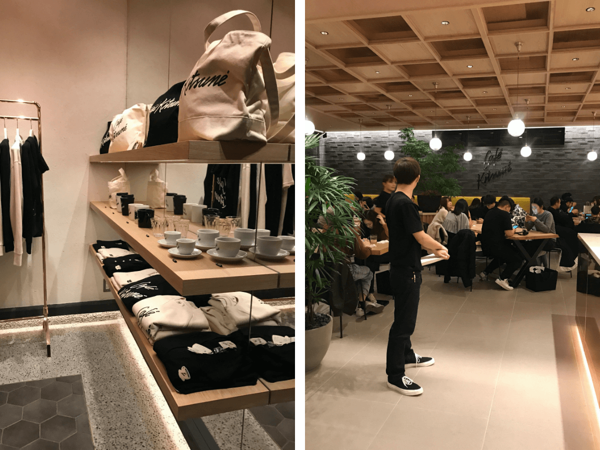 Inside Cafe Kitsuné Tokyo
