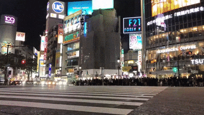 Hyperapse video of Tokyo