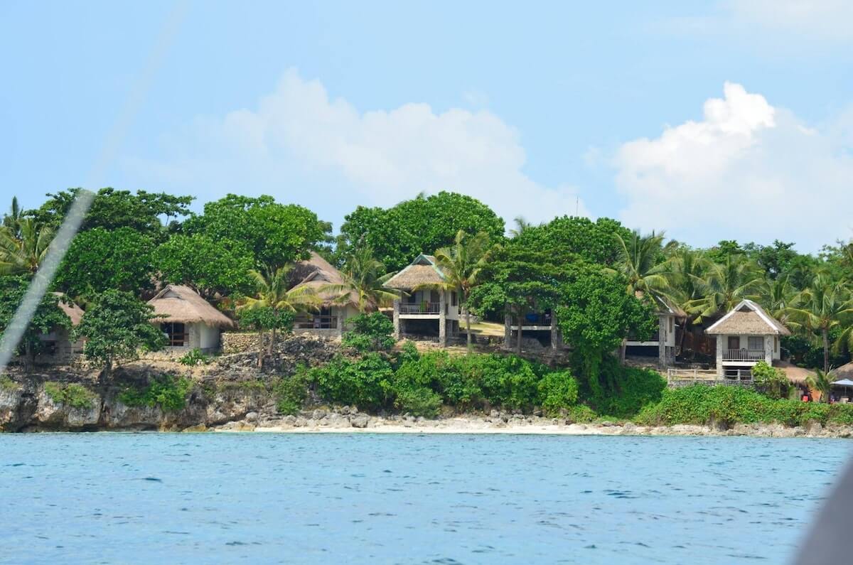 Malapascua Island view from a boat