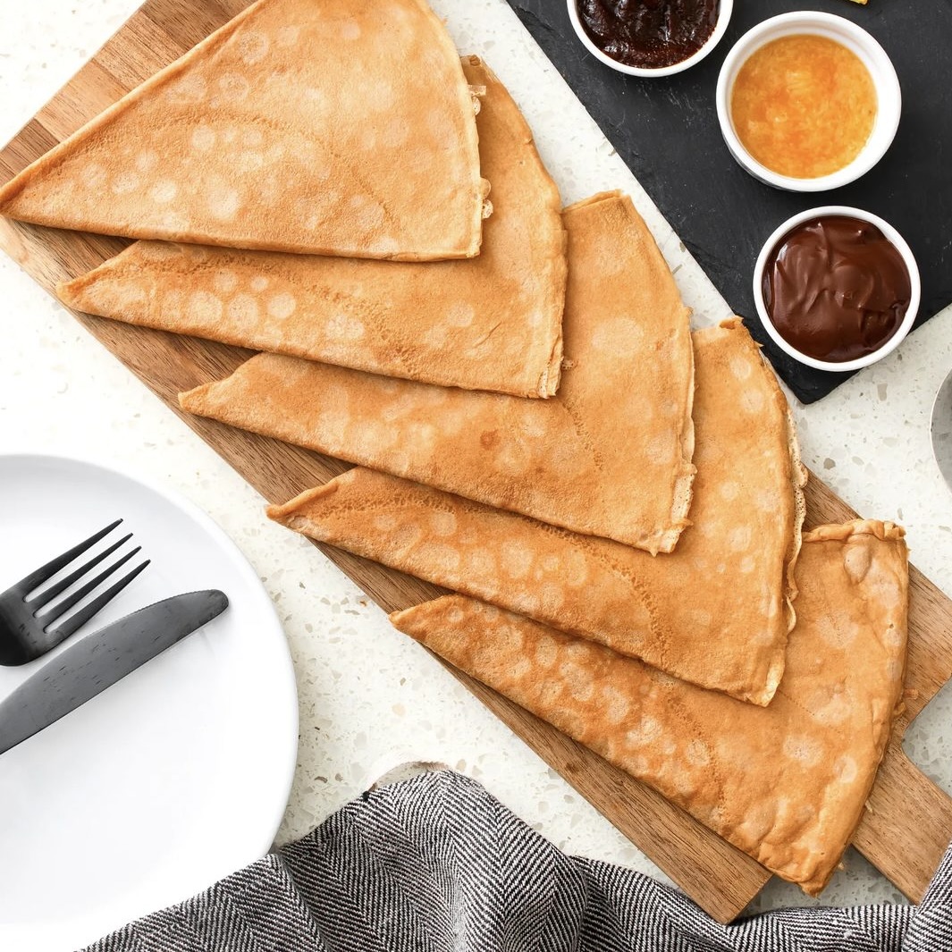 photo of authentic french crepes